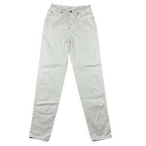 Vintage Levi's 573 Jeans 9 Womens White High Rise Mom Orange Tab Made in USA